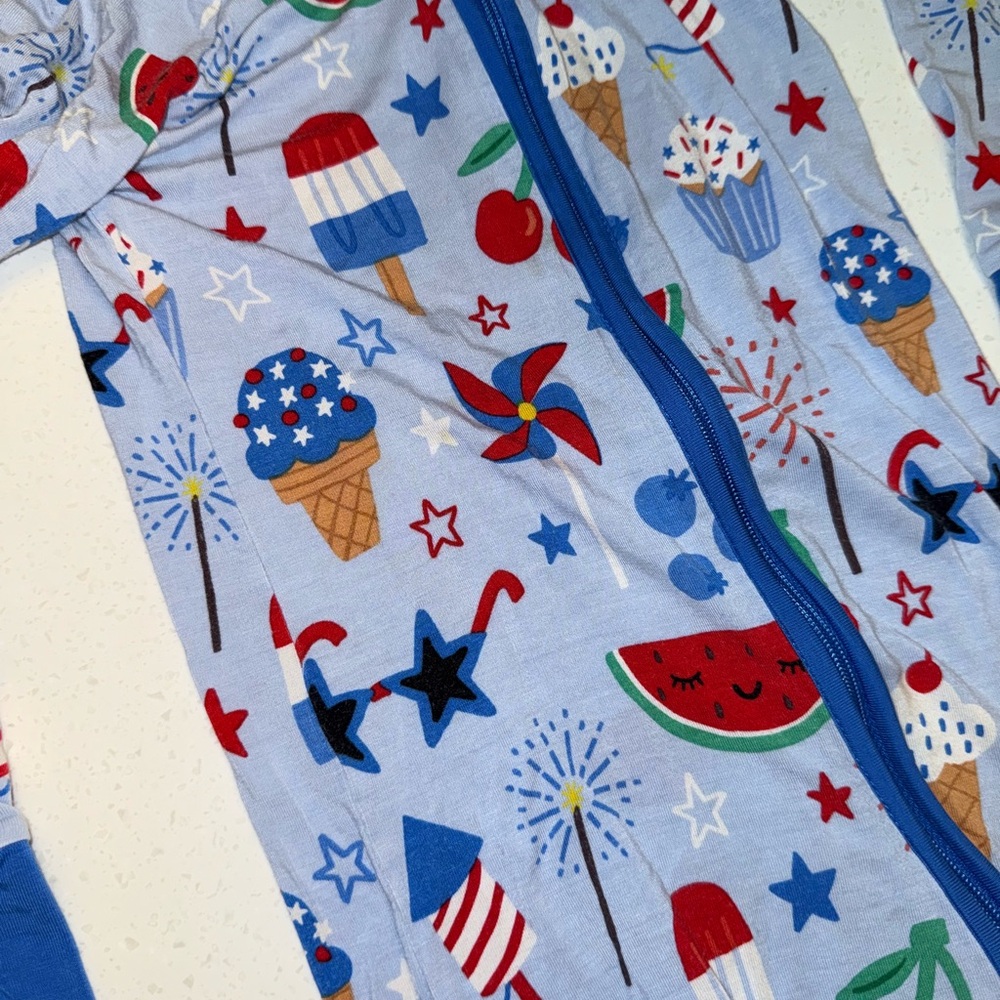 Little sleepies zippy 2T in GUC summer print